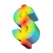 3d dollar symbol