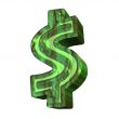 3d dollar symbol