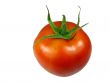 Fresh red tomato isolated over white background