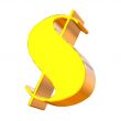 3d dollar symbol