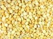 Foodstuff macro dry yellow peas background