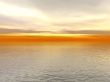red sunset over ocean water 3d high quality rendered