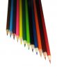 Ladder from Color pencils isolated over white background