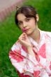 Girl in a flower yukata