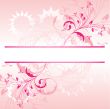Floral background with a frame for a text.