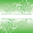 Floral background with a frame for a text.