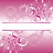 Floral background with a frame for a text.