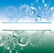Floral background with a frame for a text.