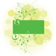 Floral background with a frame for a text.