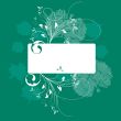 Floral background with a frame for a text.