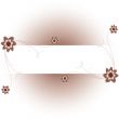 Floral background with a frame for a text.