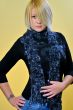 Blond Woman with a Blue and Black Scarf