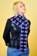 Blond Woman with a Colorful Scarf