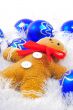 Gingerbread Man with Blue Decorations