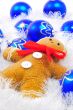 Gingerbread Man with Blue Decorations