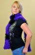 Blond Woman with Purple and Black Scarf
