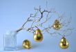 Golden Pears in Cold