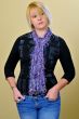 Blond Woman with Purple Scarf