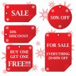 Holiday sale stickers