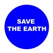 Sign calling to save the Earth