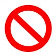 Traffic sign `movement is forbidden` 2