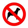 Walk with a dog is forbidden