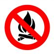 To burn down a fire it is forbidden
