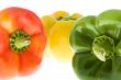 Peppers in three colors