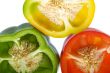 Peppers in three colors