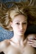 Portrait from above of a Paris Hilton look-a-like