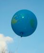 Blue ballon in the sky.
