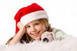 Happy with the christmas dog