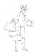 shopping and  beautiful  woman
