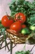 Basket with vegetable