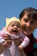 Baby with mom
