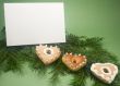 Christmas cookies and note