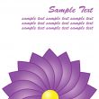 Purple flower closeup with space for text