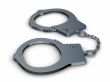 Handcuffs on a white background. Isolated 3D image