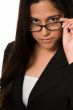 Business woman in glasses