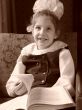 schoolgirl with book