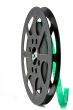 black 16 mm film reel