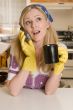 Housewife on the phone