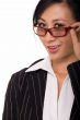 Business woman in glasses
