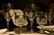 restaurant table settings glassware