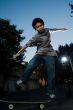Young skate boarder