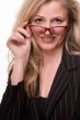 Business woman in glasses