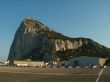 Rock of Gibraltar, seen from the Airfield