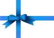 christmas ribbon blue