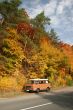 Autumn trip with a camping mobile
