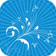 Abstract background with flower curls.